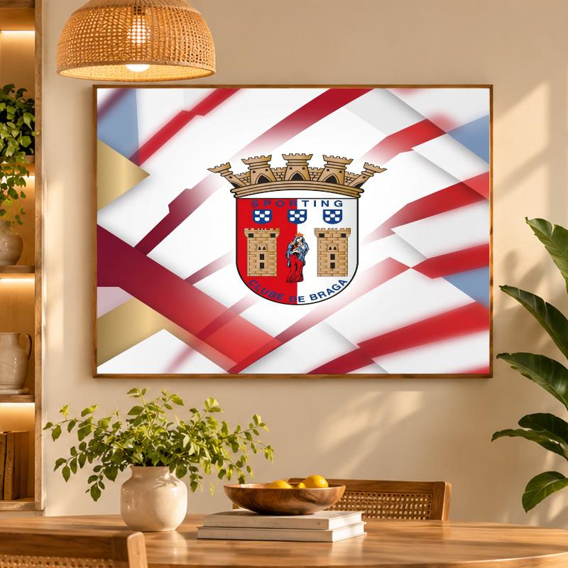 5D Diamond Painting Braga FC DIY Full Drill Diamond Art Kit Home Decoration