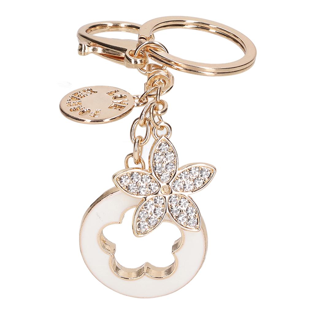 Auto Schlüsselanhänger Schön Praktisch Exquisites Aussehen Modischer Fünfblattklee Schlüsselanhänger für