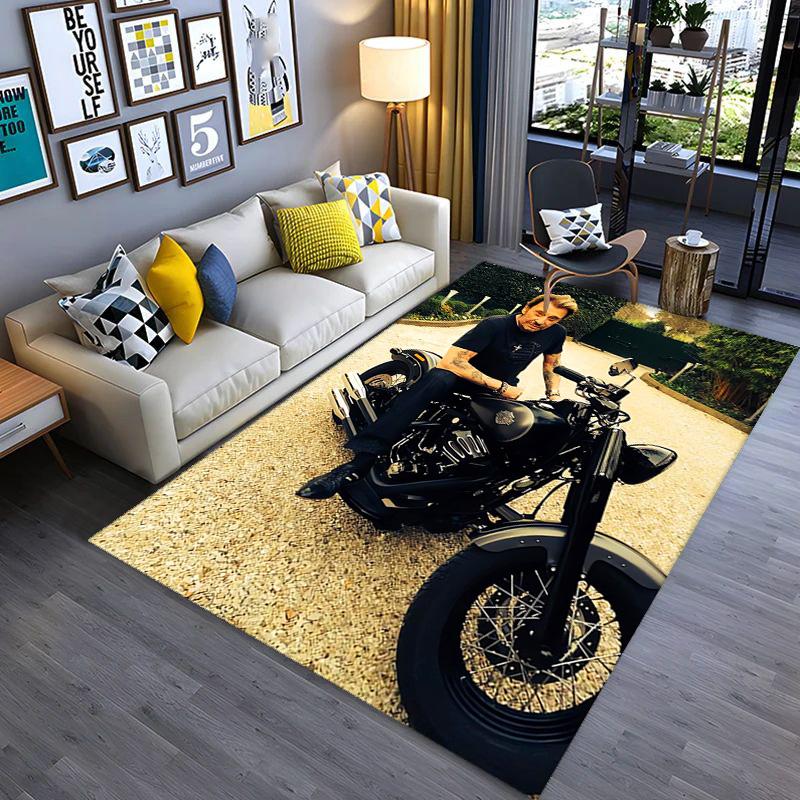 Johnny Hallyday: Le Phénix carpet Living room and bedroom mats printing Art Protective pad Room