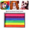 Rainbow Face Paint 6 barev High Pigment Smývatelná vodou ředitelná barva na obličej pro děti Dospělí