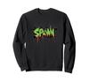 Grappig groen Spawn-kleurig kostuum. Sweatshirt