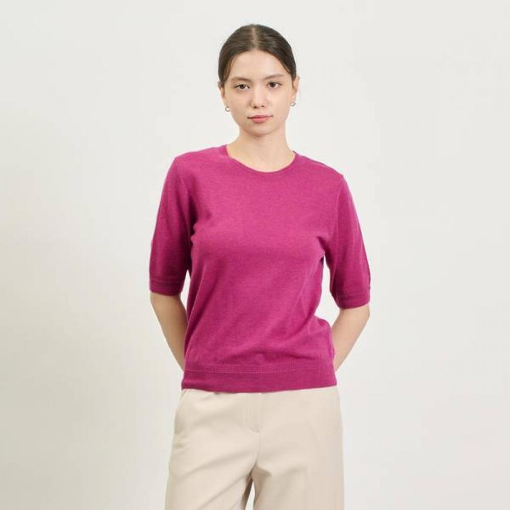 

Bcbg Round Neck Wool Short Sleeve Knit B5s2k310 gray (96)/77