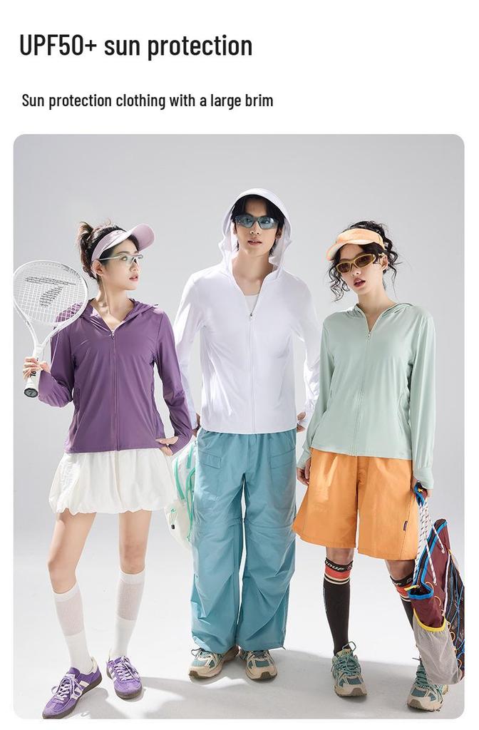 UPF50+ Breathable Sun Protection Clothing - Ice Feel, Skin-Friendly, Anti-UV for Men & Women Outdoor Fishing