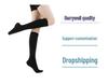 Class 1 Compression Calf Socks 15-21mmHg for Nurses and Aviation, Anti-Varicose Vein, Elastic Mid-Calf Design