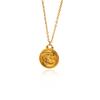 Electroplated Zodiac Pendant Necklace Titanium Steel Light Luxury Choker Fashion Jewelry for Women
