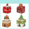Christmas Themed Pattern Paper Box Set Holiday Decoration Props For Holiday Party Decor And Gift Giving