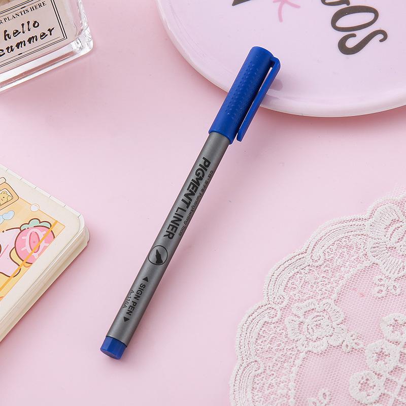 5Pcs Multicolor Gel Ink Pens Set Large Capacity Fast Drying Fine Point Pigment Liner for Writing Note Taking Office