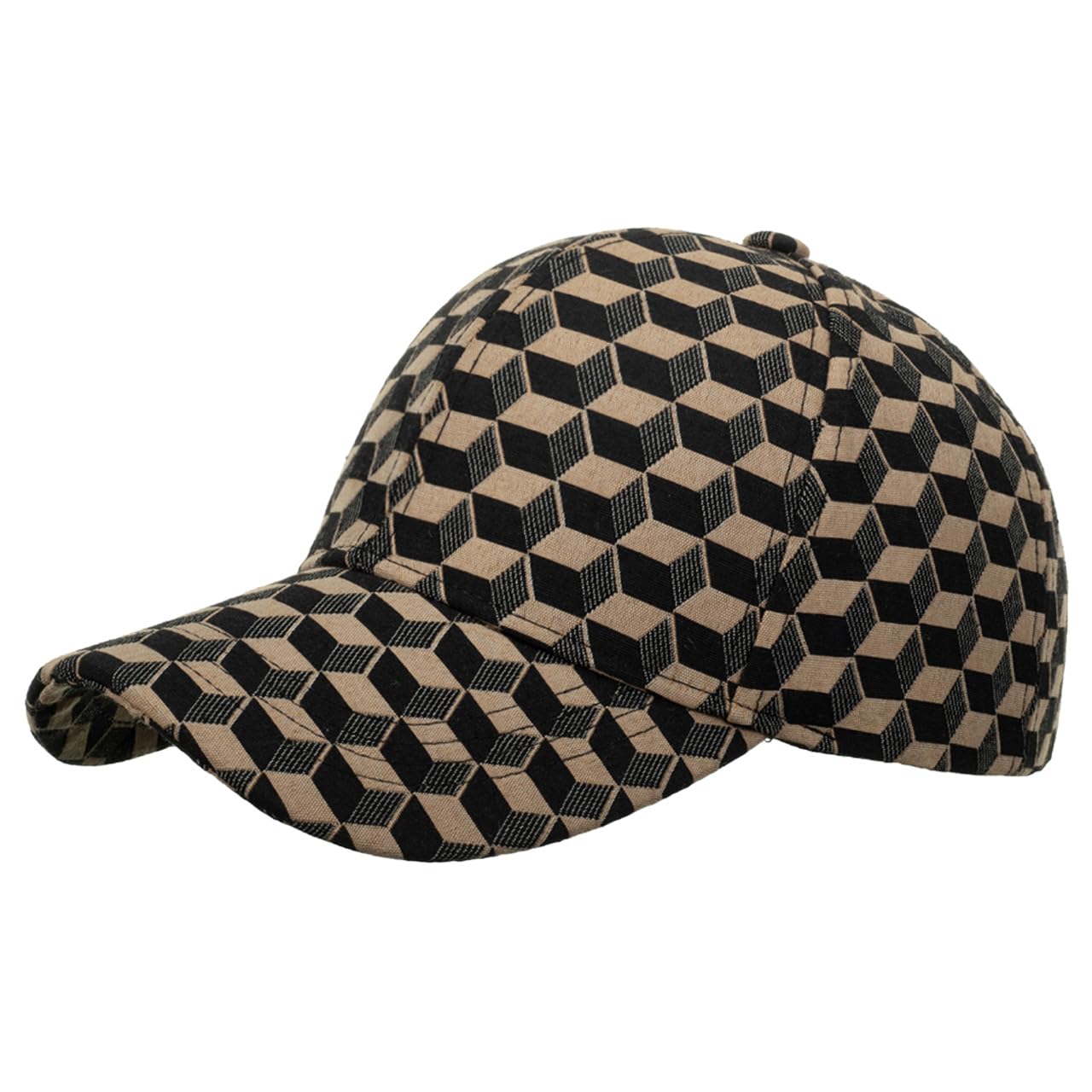 

Trick Art CA651 [White Fang] Cap, Pattern, Hat, Sports, Running, Outdoor, Men, Women, (Coffee) кофейный