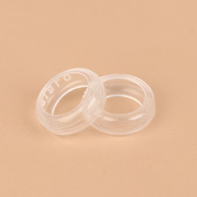 1Pair Medical-grade Fully Transparent Liquid Silicone Sleeves ST Series High-definition Flat-head Plugs