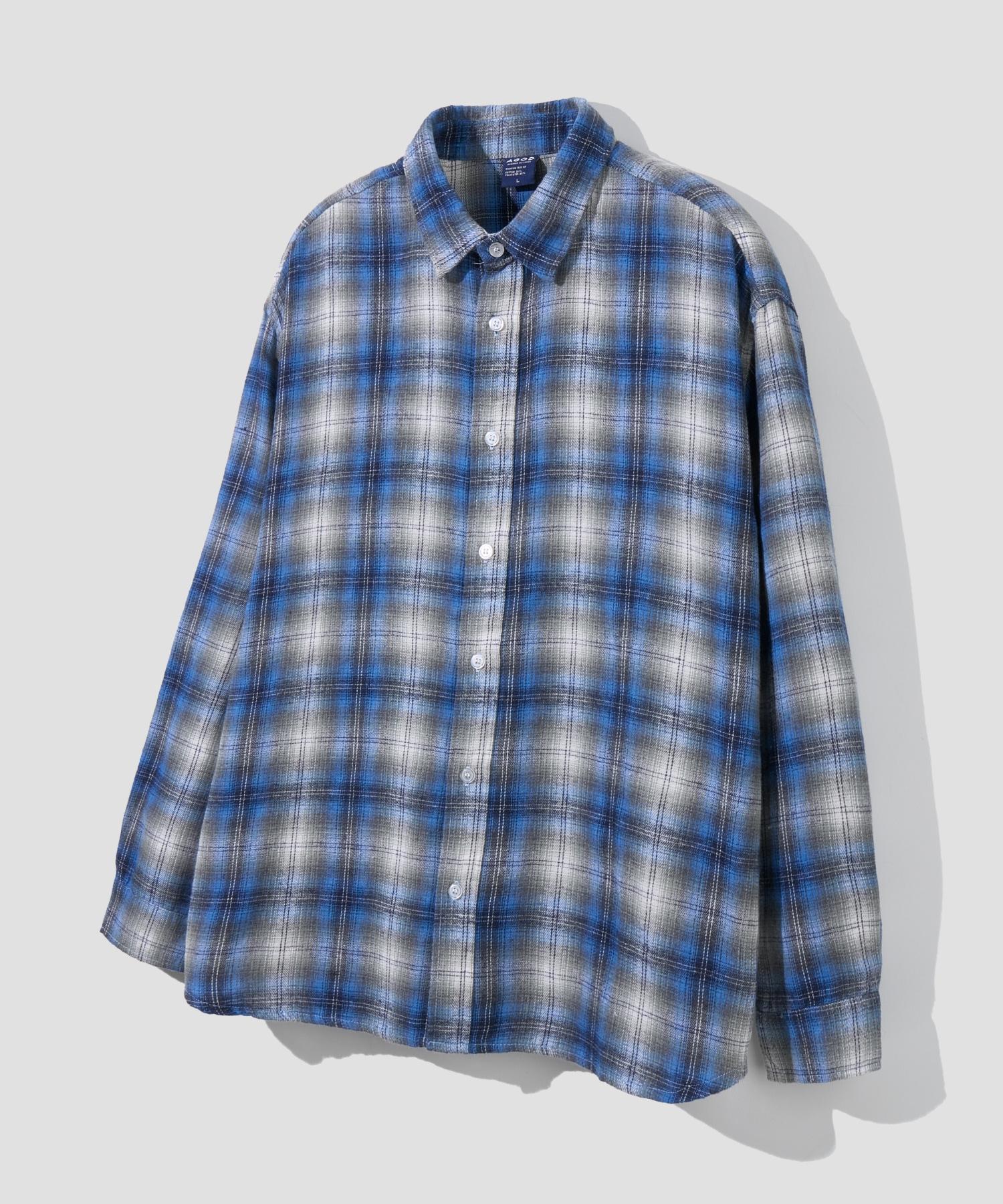 Age O.D. Oversized Flannel Check Shirt [Blue] Blue/M