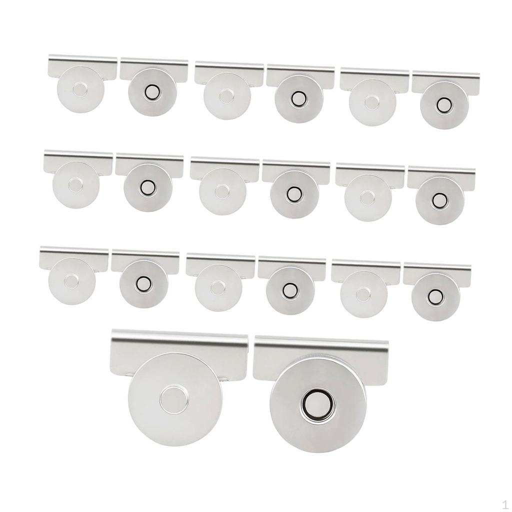 10 Pair Button Bag Hardware Crafts DIY Clip Clasp Buckle Removable for Purses and Tote Snap