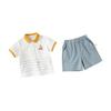 DAVE & BELLA Boys' Summer Cooling Short Sleeve & Five-Point Shorts Set