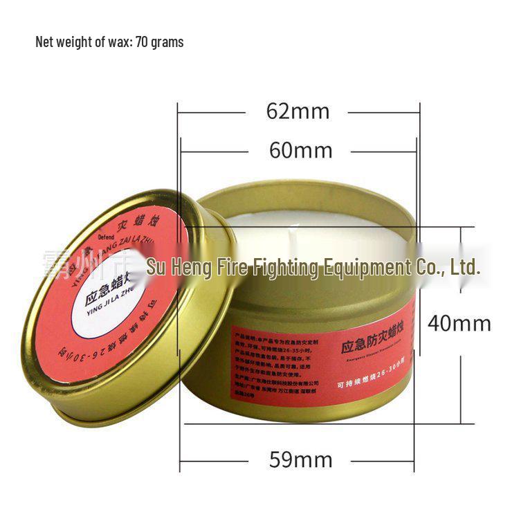 Emergency Outdoor Survival Candles in Tin Box