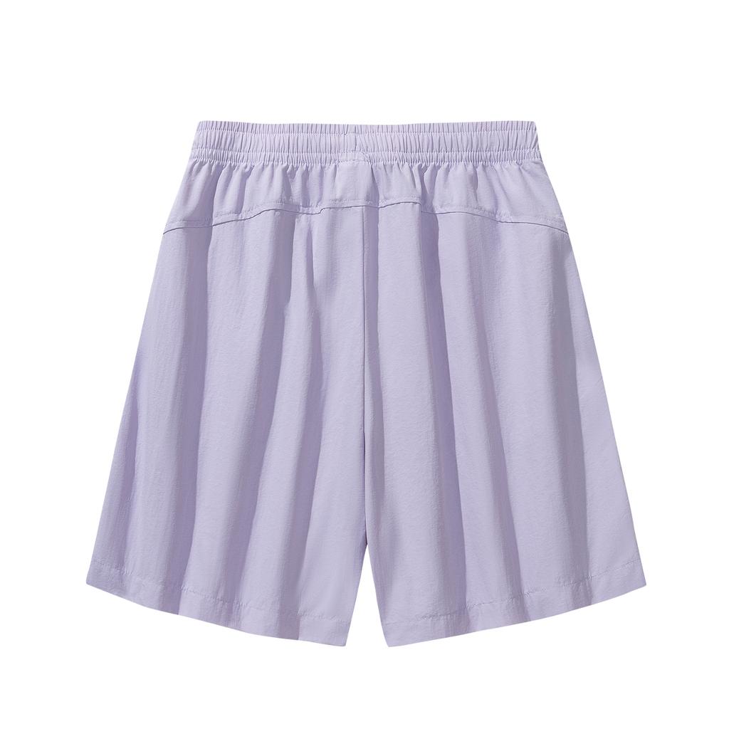 Anta Outdoors Woven Five-Point Shorts Summer 2026 Casual Shorts Women Bottoms Light-Purple 962626505-1