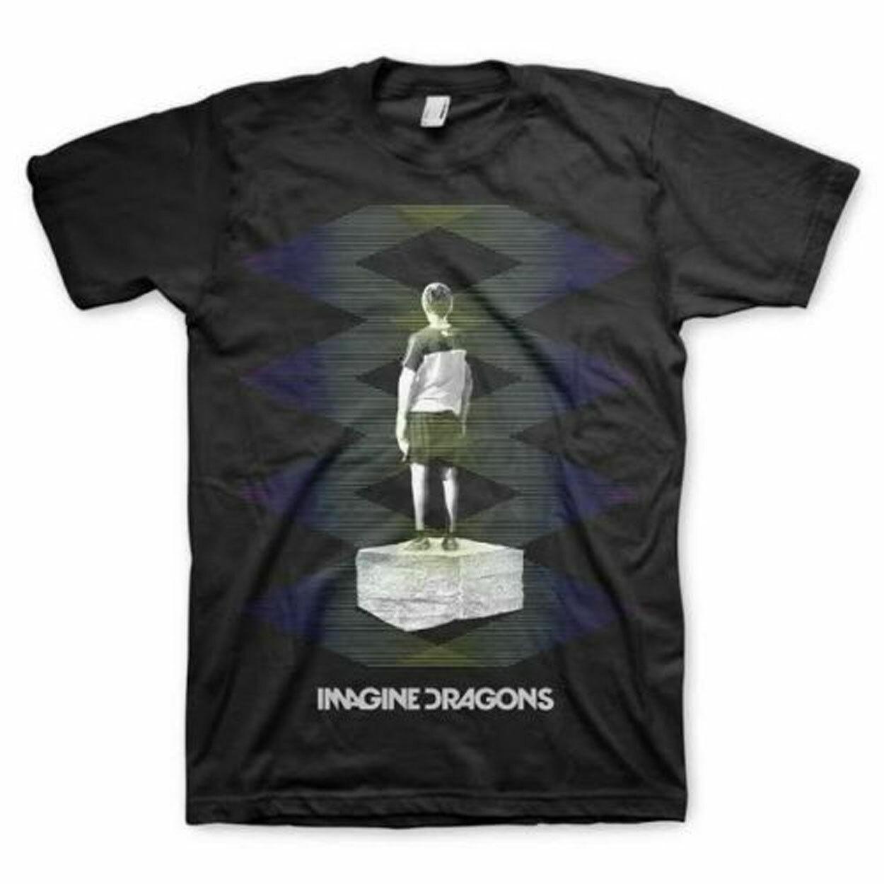 Official Imagine Dragons Zig Zag Mens Black T Shirt Imagine Dragons Classic Tee S