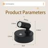 Magnetic Base USB Rechargeable LED Cordless Wall Light with Touch Switch Black White Magnet Dimmable Bedside Lamp for Reading