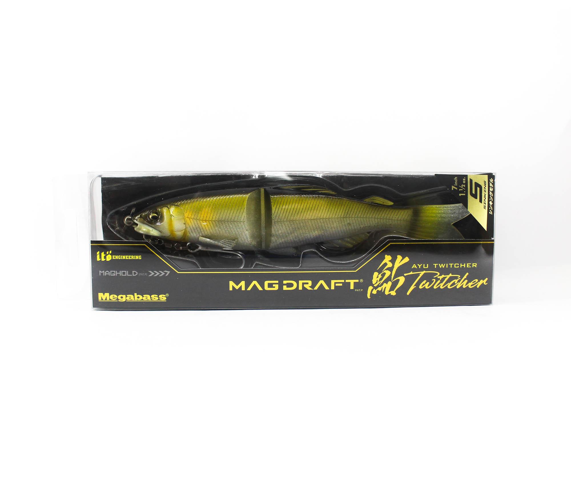 Megabass Soft Lure Mag Draft Ayu 7 Inch Sinking Lure Tenryu Ayu (4804)