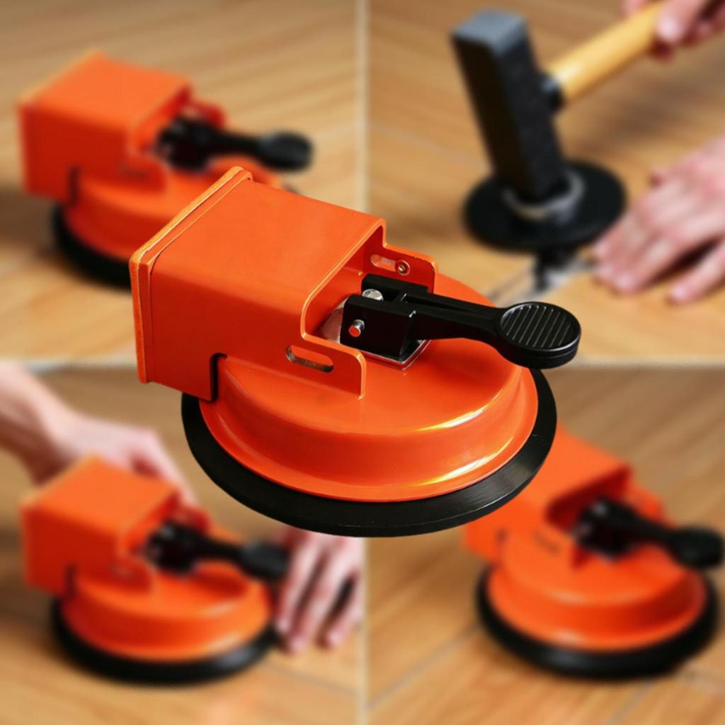Floor Fixer Tool, Multipurpose Compact Heavy Duty Laminate Flooring Tools with Enhanced Vacuum Suction Cup