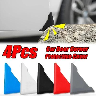 2/4pcs Car Door Corner Protective Cover Anti-collision Anti-Scratch Silicone Protection Covers Car Door Corner Guard Accessories