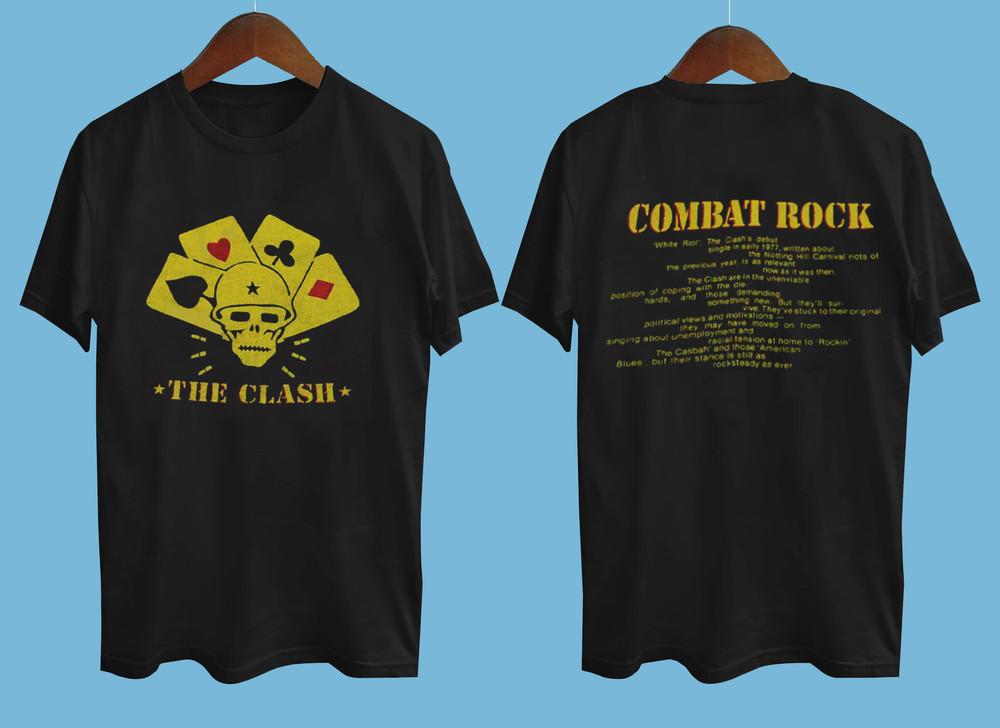 THE CLASH COMBAT ROCK JOE STRUMMER Black All Size SOFT STYLE SHIRT S10 Unisex T-Shirt M