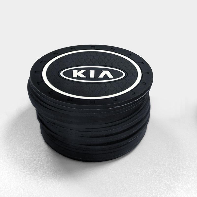 1/2pcs Non-slip Car Water Cup Mat Anti-slip Bottle Holder Coasters For KIA sportage ceed sorento cerato optima picanto rio soul k3 k5 Car Accessories