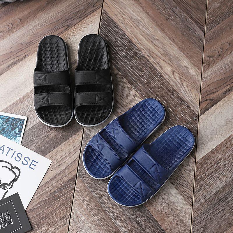 Men's Summer Outdoor Durable Home Bathroom Shower Non-Slip Thick Sole Casual Cool Slippers