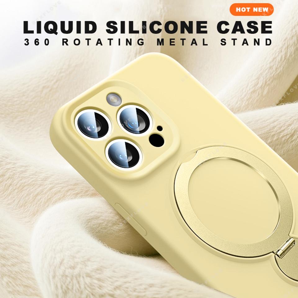Magnetisches Flüssigsilikon-Lanyard-Handyhülle Für iPhone 16 Plus 13 15 14 16 Pro Max Magsafe Ladekabel-Schutzhülle Weiche Abdeckung