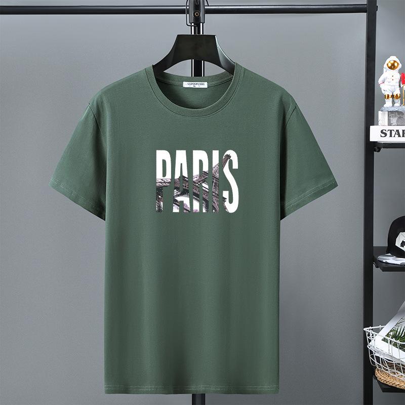Bavlnené tričká Letné tričko Krátkorukávové pánske tričko Bavlna Okrúhly výstrih Trendy top Tričko