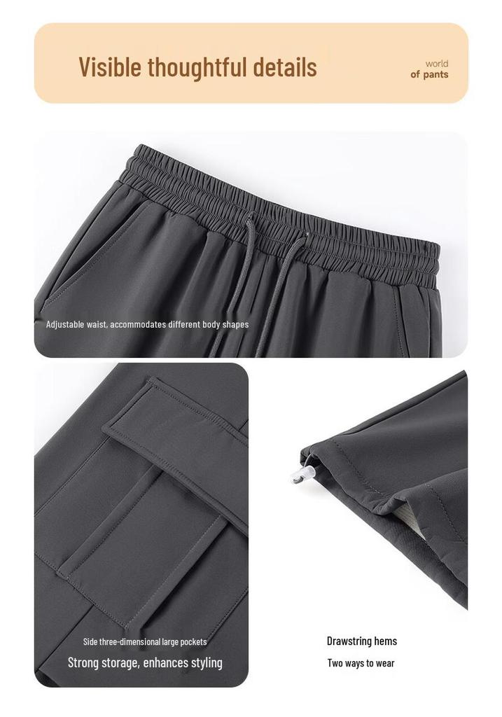 Baleno Women's High-Waisted Water-Resistant Softshell Cargo Pants