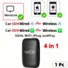 4 in 1 Carplay&Auto Wired to Wireless Android Auto Adapter Wired Android Auto Cars Smart Ai Box WiFi TF Card For Netflix Youtub