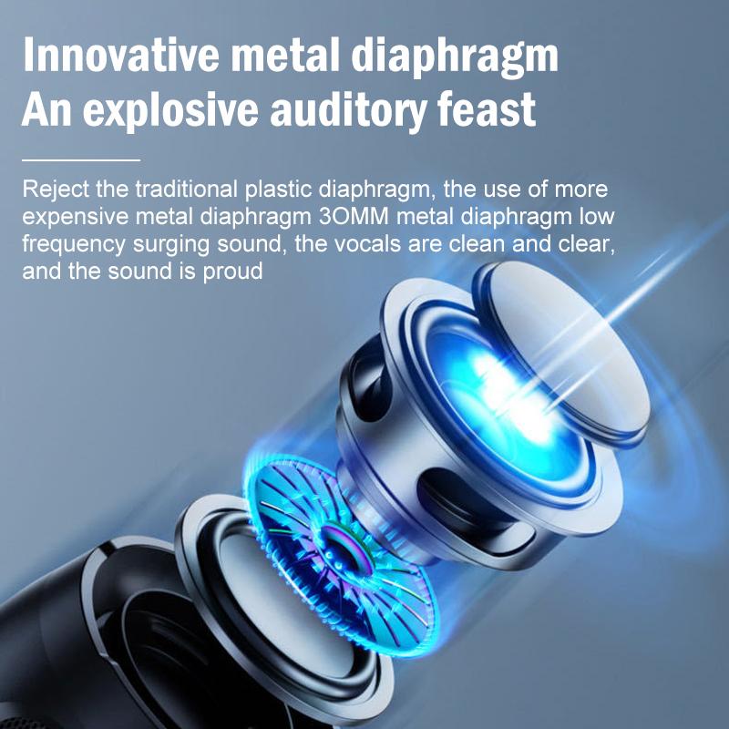 Bluetooth Speaker Dual Speaker Stereo Outdoor TF usb Playback Fm Voice Broadcasting Portable Subwoofer 50 Wireless Speaker