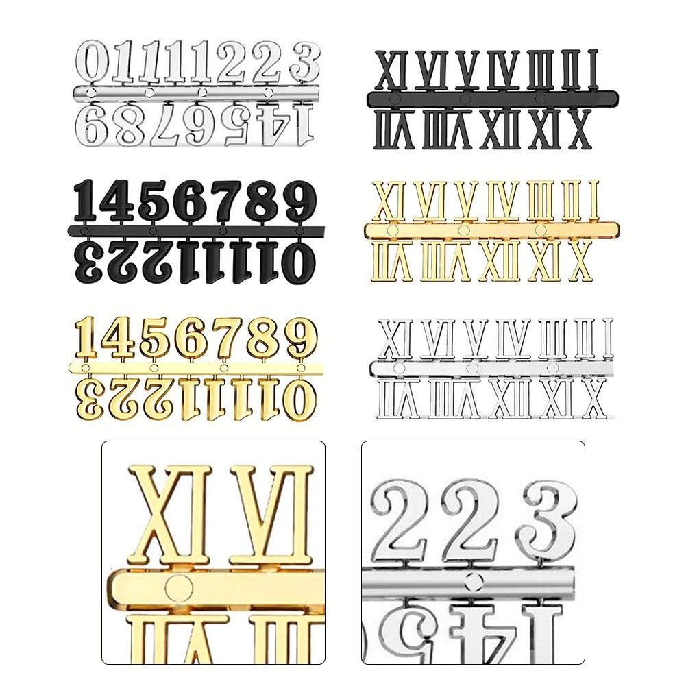 DIY Clock Numerals Parts Quartz Needle Roman Numerals