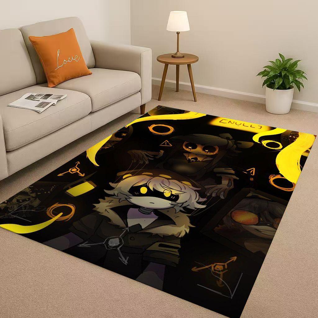 HD Cartoon Murder Drones V Uzi Robot Living Room Non Slip Area Rug Soft Carpet for Bedroom Playroom Sofa,Easy Clean Home Doormat
