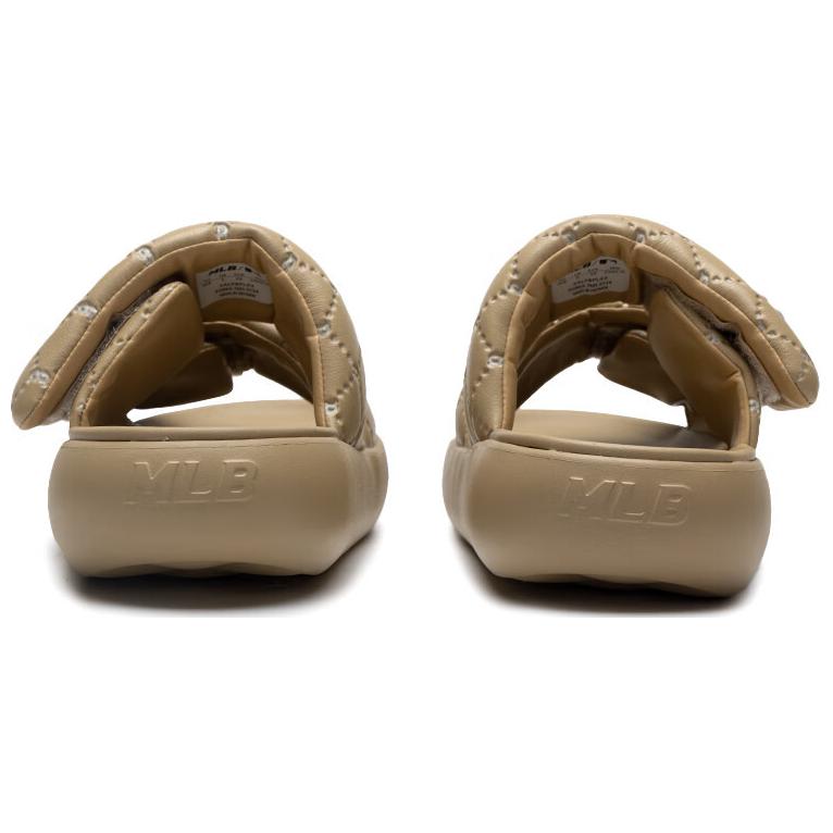 New MLB Slipper Crystal Antibacterial Slide Slippers Unisex Light Camel 3ALPBPL43-43CAL