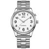 TPW Light Up Watch Dial Full Luminous Face 40mm Easy Reader Steel Strap 3ATM