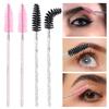 2025 Trend 200Pcs Disposable Mascara Wands -Lash Spoolies, Crystal Eyebrow Brush for Eyelash Extensions & Makeup Grooming