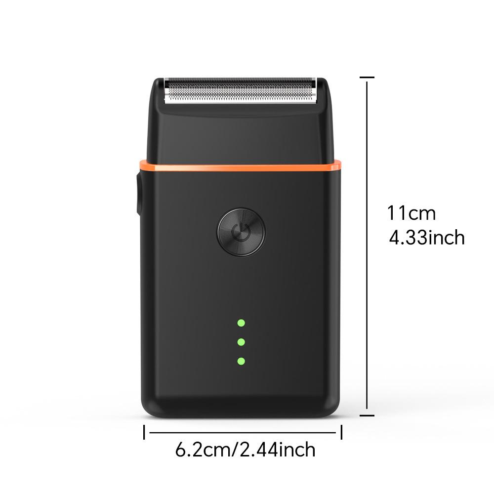 Electric Portable Waterproof Shaver USB Rechargeable Electric Beard Shavers for Men Detachable Blade for Washing with Water