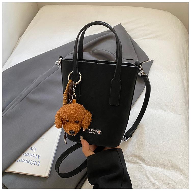High-end Appearance Level Fashionable Bag Retro Handbag Single-shoulder Crossbody Bucket Bag