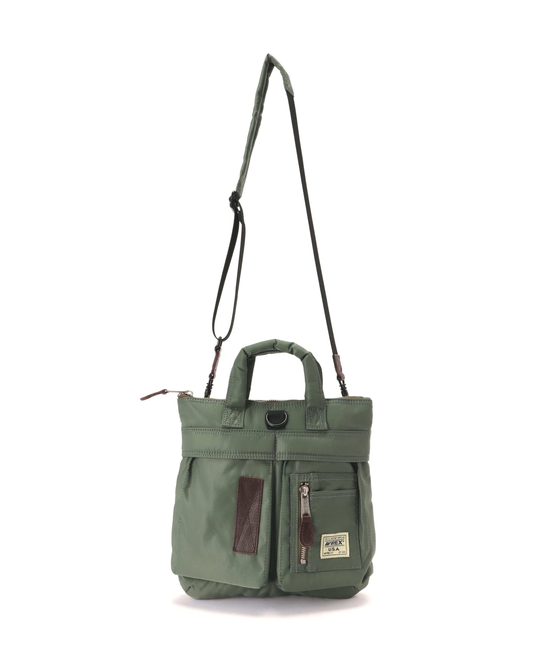 

НОВА МАЛА СУМКА-ШОЛОМ З НЕЙЛОНУ NEW FLIGHT Мала сумка-шолом з нейлону Flight F 401 Sage [Avirex] Чоловіча 783-4976008