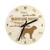 Neapolitan Mastiff, Mastino Napoletano - Clock with Dog, Wooden Clock with Engraving, Personalised Clock by