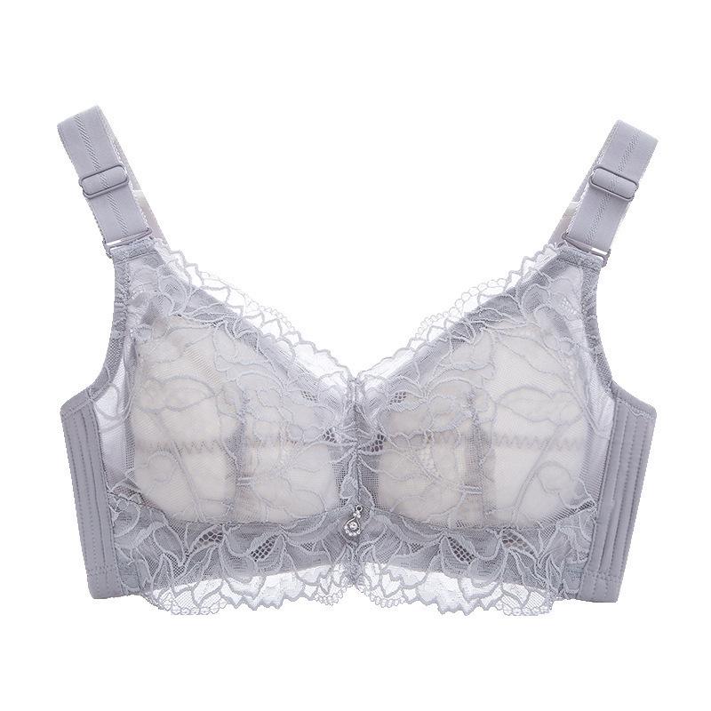 Ultra-Thin Adjustable Plus Size Full Coverage Wireless Push-Up Bra for Large Busts