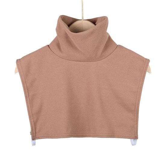 

Пуловер с ложным воротником, Ложный воротник, Дизайн с высоким воротником, Двусторонний вельвет, Защита шеи от холода, Осенне-зимнее украшение кофейный