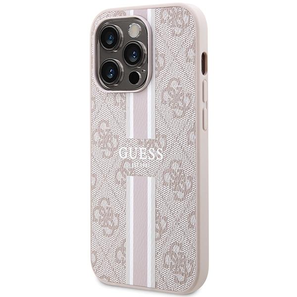 Guess Guhmp15Lp4Rpsp Iphone 15 Pro 6.1 Różowy/Pink Hardcase 4G Printed Stripes Magsafe