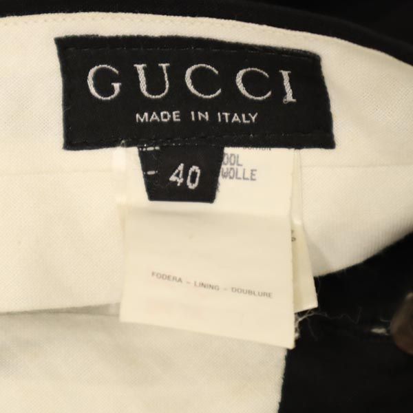 Gucci Italian Mohair Blend Center Press Slacks Pants 40 Black Women Used