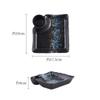 7-inch Japanese Sushi Plate with Sauce Grid Cold Dish Snack Plate Home Retro Dumpling Snack Plate Sashimi Grid Plate
