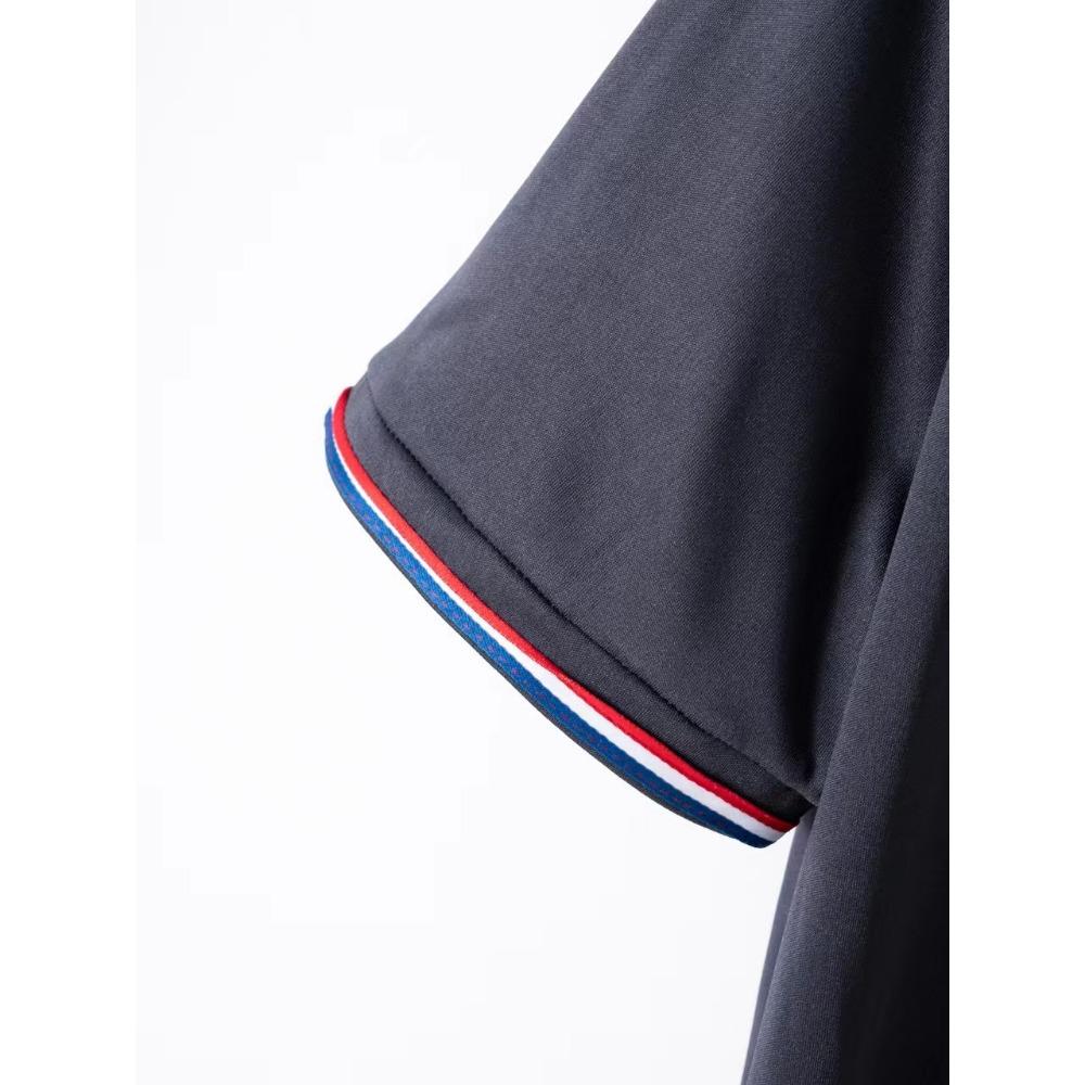 Men's Casual Polo Shirt Button Solid Color Versatile T-shirt