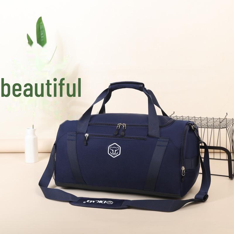 

Женская вместительная водоотталкивающая дорожная и спортивная сумка с принтом граффити синий