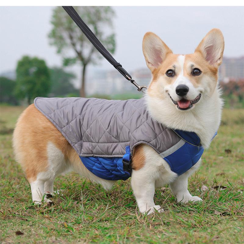 Winter Warm Pet Dog Jacket Reflective Dog Clothes Thickened Pet Coat for Small Medium Large Dogs Puppy Costumes with D-ring