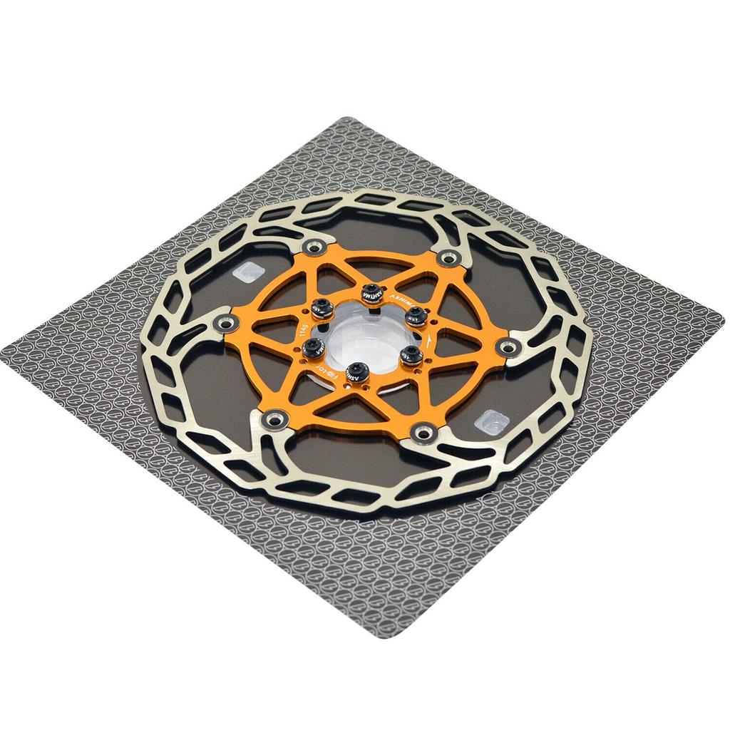 Disc Flotor Rotor AS2393 Ashima-LTD Flo-Tor ARF-3 6-Bolt, 180mm, 2PCS, Gold,