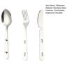 Sada nožů, vidliček a lžic Nerezová ocel Stolní nádobí Snadno čistitelné Zrcadlově leštěné Příbory pro kempování, stolování, kuchyňské použití Příbory Nádobí